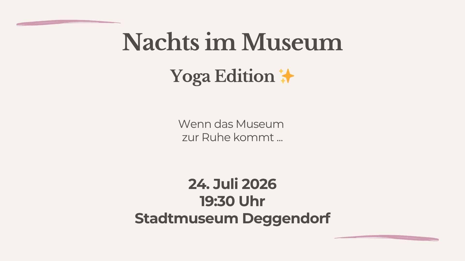 Nachts im Museum – Yoga Edition