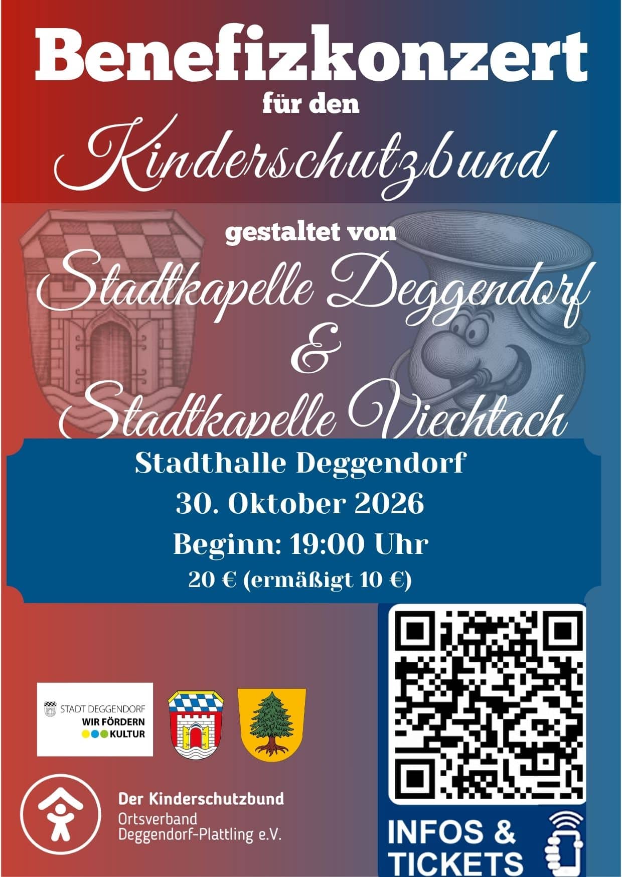 Benefizkonzert der Stadtkapelle Deggendorf & Stadtkapelle Viechtach