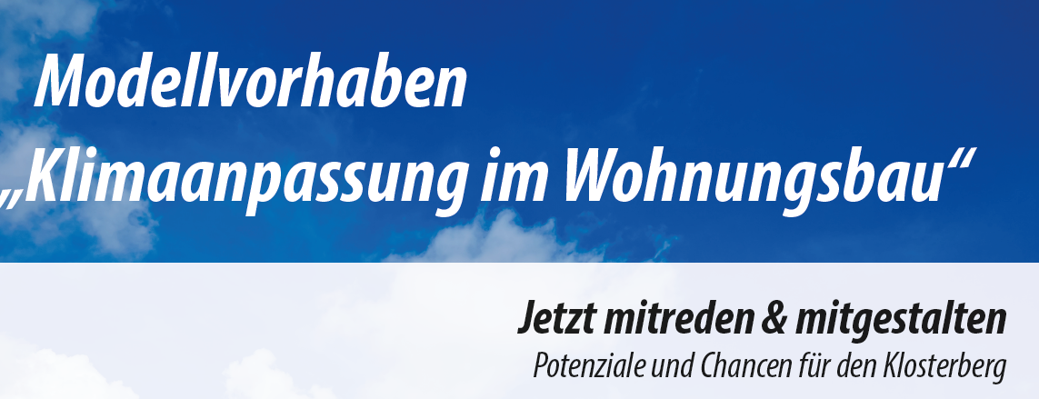 Modellvorhaben „Klimaanpassung im Wohnungbau“